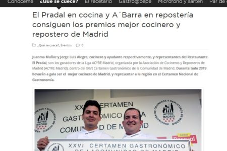 El Pradal en De las Cosas Del Comer (Mayo 2019)