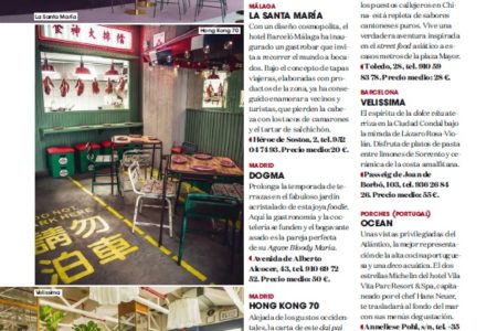 Dogma en Elle Gourmet recorte (Octubre 2019)